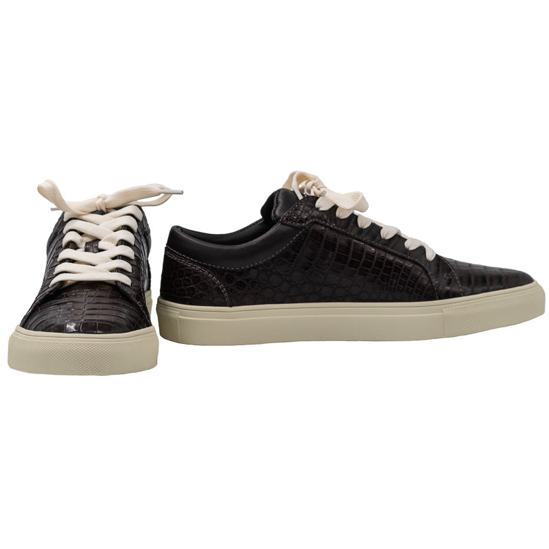 Brown Caiman Men's Sneaker - Image 2
