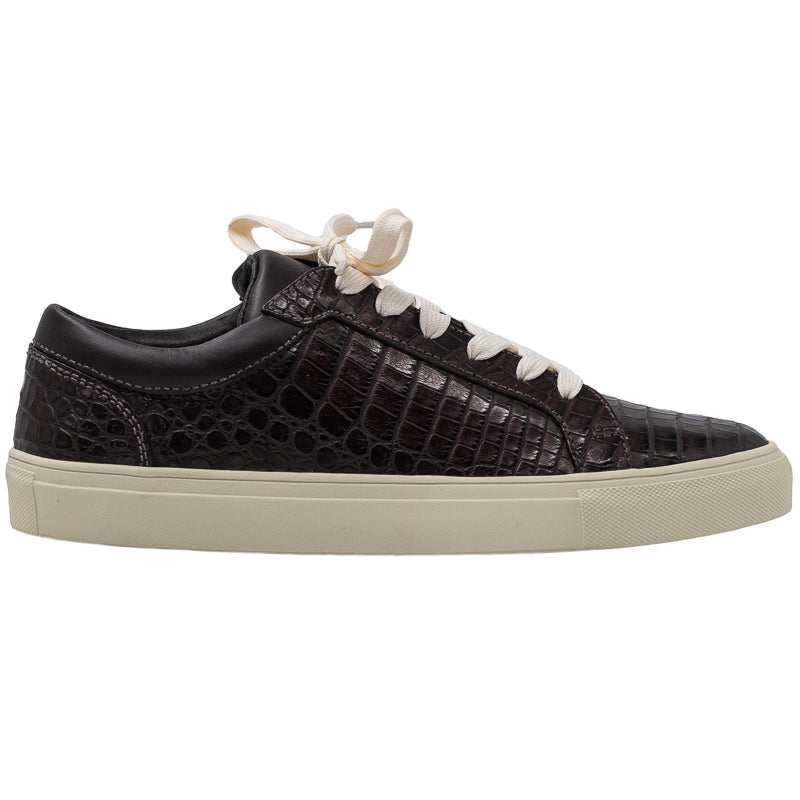 Brown Caiman Men's Sneaker - Image 1