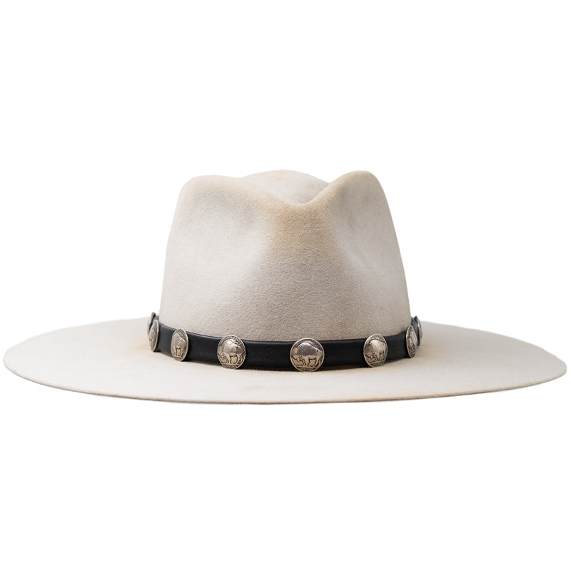 Lampman Buffalo Coin Black Hat Band - Image 1