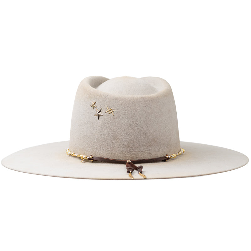 Gold Stamped Beaded Hat Band - Image 2