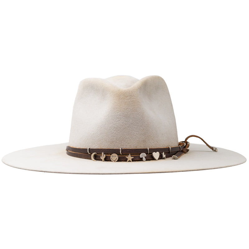 Leather Wrap With Lucky Charms Hat Band - Image 1
