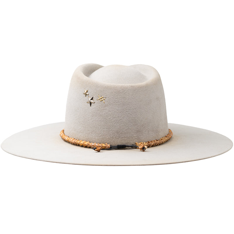 Light Brown African Snake Vertebrae Hat Band - Image 2