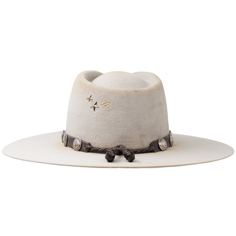 Lampman Buffalo Coin Brown Hat Band - Image 2