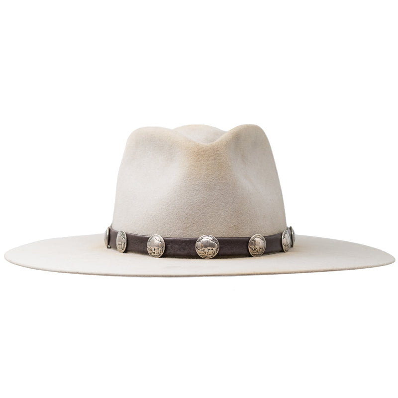 Lampman Buffalo Coin Brown Hat Band - Image 1