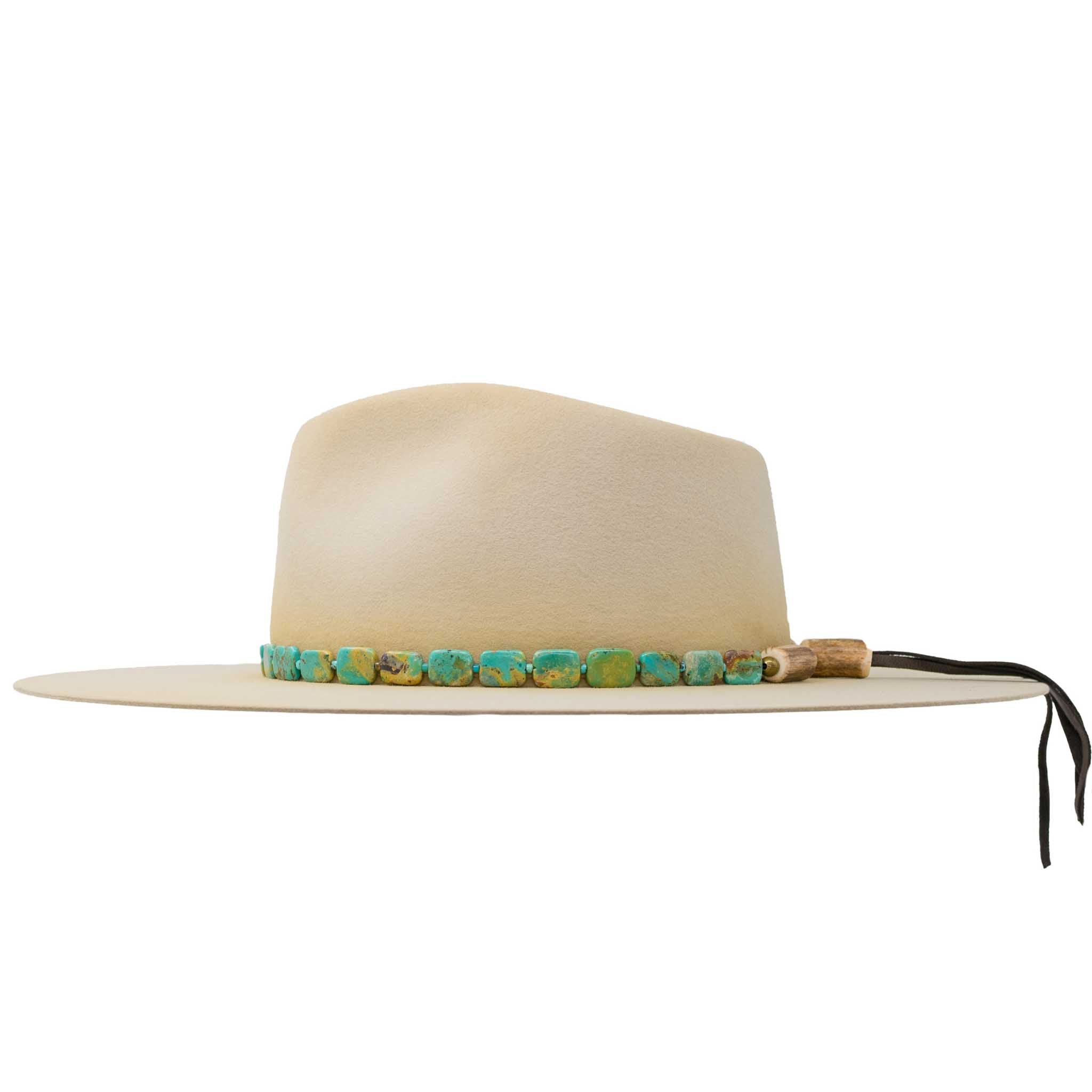 Old Style Rectangle Turquoise Hat Band - Image 2