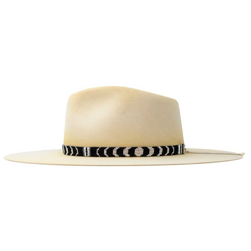Moon Black Narrow Woven Hat Band - Image 2