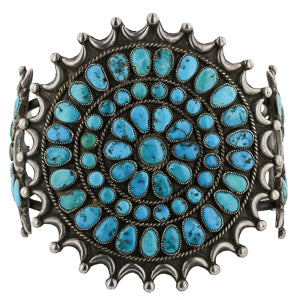 Large Zuni Cluster Cuff - Image 1