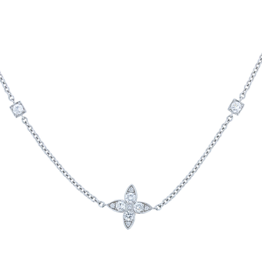 Flower Diamonds By The Yard Necklace - Image 1
